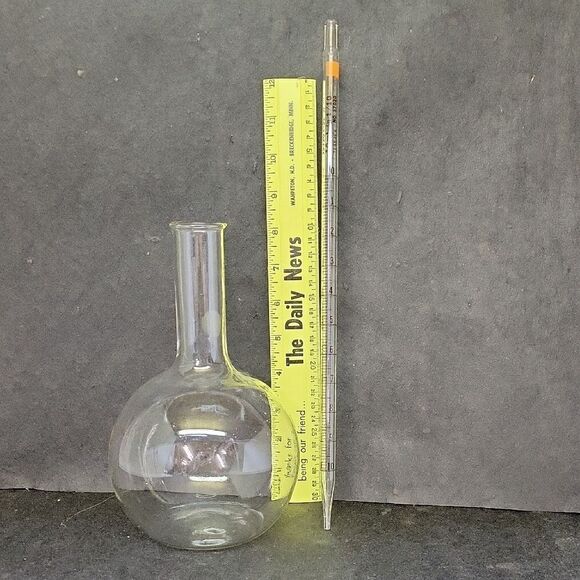 Clear Glass Flask and Pipette Set - Picture 2 of 10